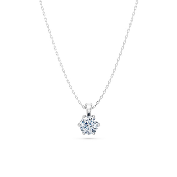 Cara колие с диамант 0.70 ct GIA сертификат – ЗЛАТНО БИЖУ 14К K104-10004W(5.7)/14K