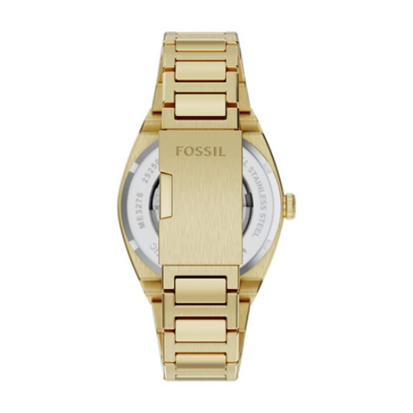 fossil everett me3276 мъжки часовник златист корпус зелен циферблат classicwatches.bg