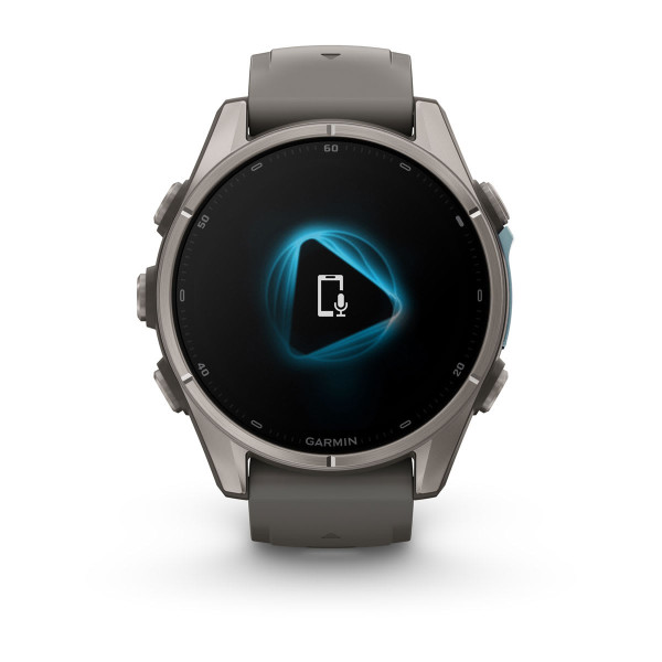 Garmin Fenix 9 Titanium с Pebble Grey силиконова каишка 010-04761-11