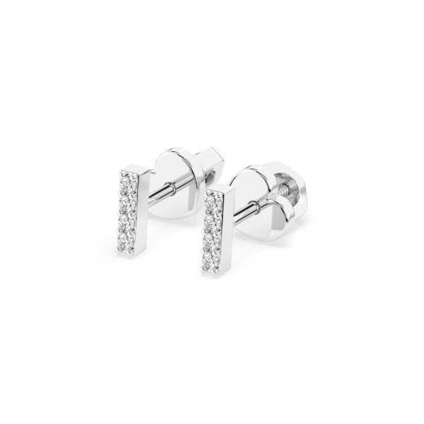 Cara обеци с диаманти 0.08 ct – ЗЛАТНО БИЖУ 14К K102-10069W/14K
