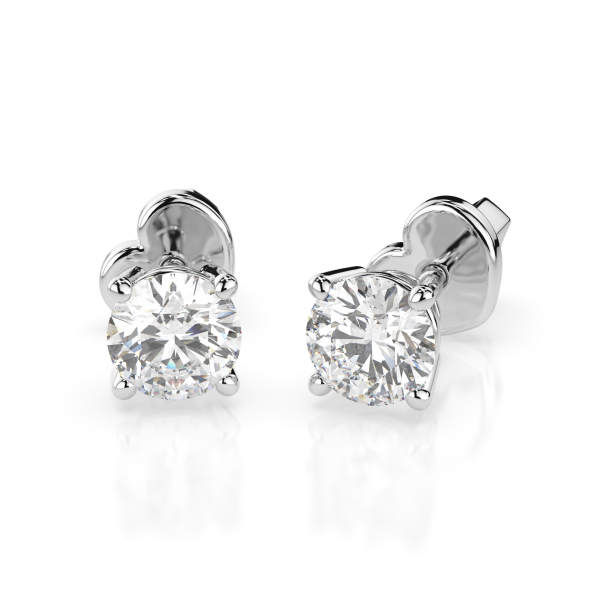 CARA  Златни обеци с GIA сертифицирани диаманти K102-10012W