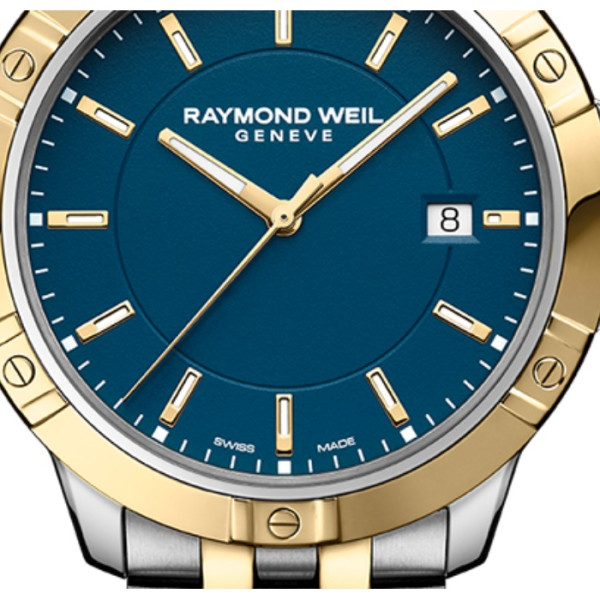 Raymond Weil Tango 8160-STP-50041 със син циферблат и златно покритие