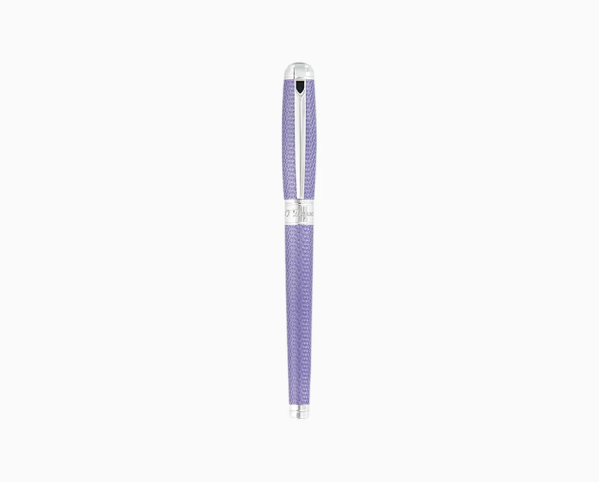 ПИСАЛКА S.T.DUPONT LINE D LARGE LILAC AND PALLADIUM LACQUERED FIREHEAD GUILLOCHE 410000L