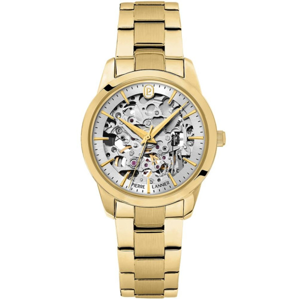 Pierre Lannier 144J522 часовник с открит механизъм и сребрист циферблат ClassicWatches.bg

