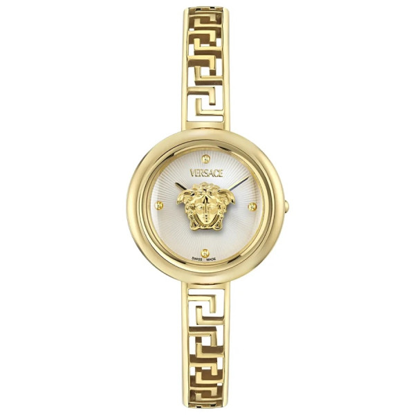 часовник versace ve5f00226 дамски златист сребрист циферблат classicwatches.bg