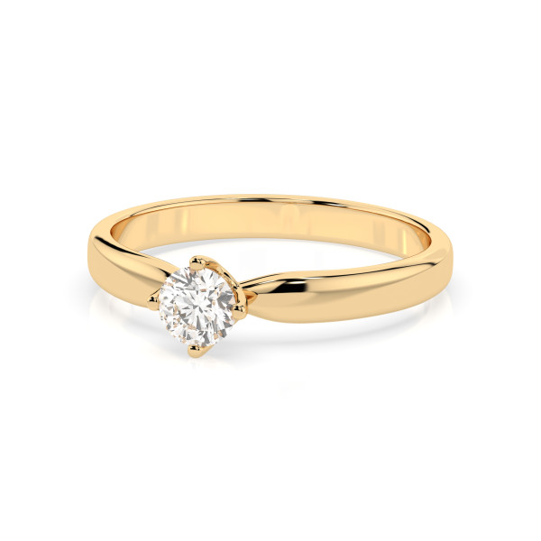 CARA Златен пръстен с диамант 0.40 ct GIA сертификат K101-10021Y