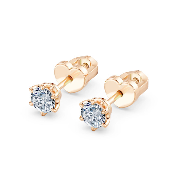 Cara обеци с диаманти 0.60 ct GIA сертификат – ЗЛАТНО БИЖУ 14К K102-10040/1R(4.2)/14K