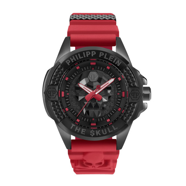 Philipp Plein PWAAA2424 – мъжки часовник с череп и черен циферблат