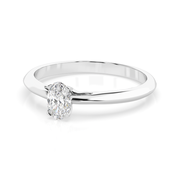 CARA Златен пръстен с диамант 0.40 ct GIA сертификат K101-10190W OV