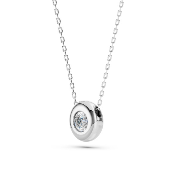 Cara колие с диамант 0.15 ct – ЗЛАТНО БИЖУ 14К K104-10007W(3.4)/14K
