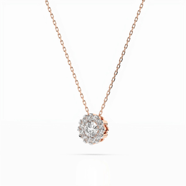 Cara колие с диаманти 0.10+0.10 ct – ЗЛАТНО БИЖУ 14К K104-10044R(3.0)/14K