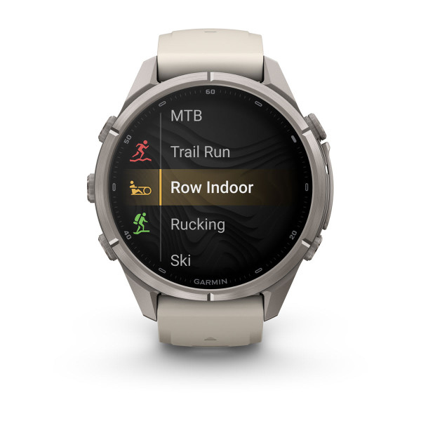 Garmin Fenix 9 Pro inReach Titanium с Fog Grey/Dark Sandstone силиконова каишка 010-04335-81