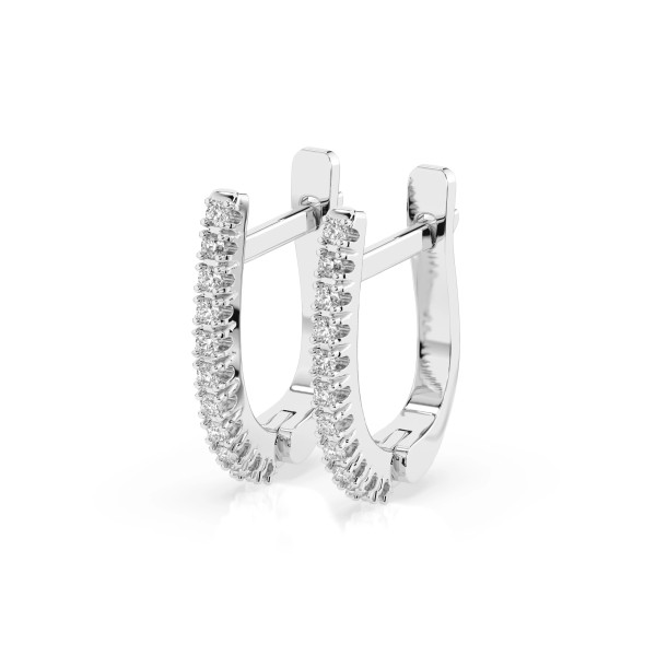 Cara обеци с диаманти 0.18 ct – ЗЛАТНО БИЖУ 14К K102-10076W/14K
