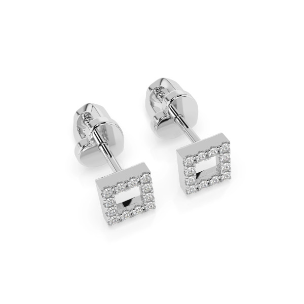 Cara обеци с диаманти 0.14 ct – ЗЛАТНО БИЖУ 14К K102-10053W/14K