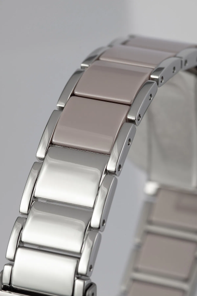 часовник jacques lemans 42 7s дамски бежов циферблат керамика classicwatches.bg
