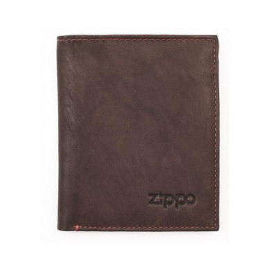 Мъжки портфейл Zippo, вертикален, кафяв