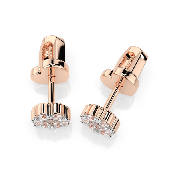 Cara обеци с диаманти 0.06+0.18 ct – ЗЛАТНО БИЖУ 14К K102-10015R(2.0)/14K