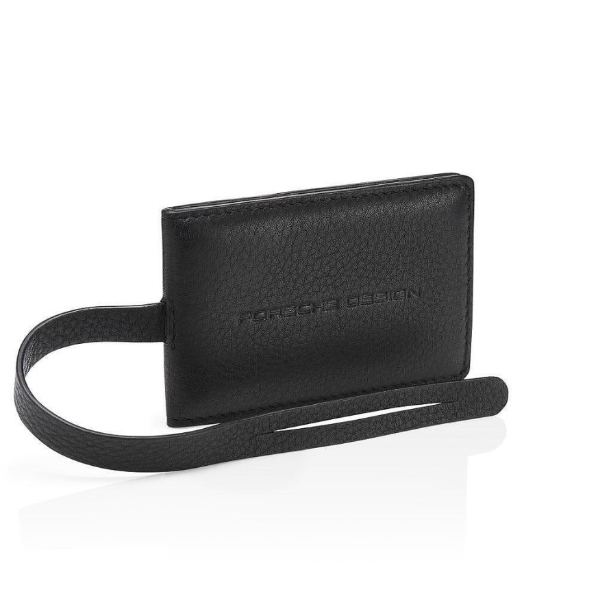 Eтикет за име и адрес Porsche Design - Business Tag, магнитно затваряне, черен