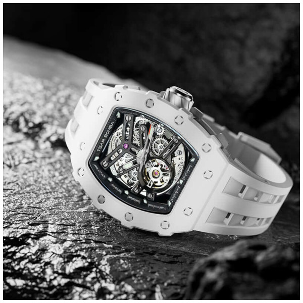 TSAR BOMBA T-Elemental Automatic Ceramic White Black TB8208C-07