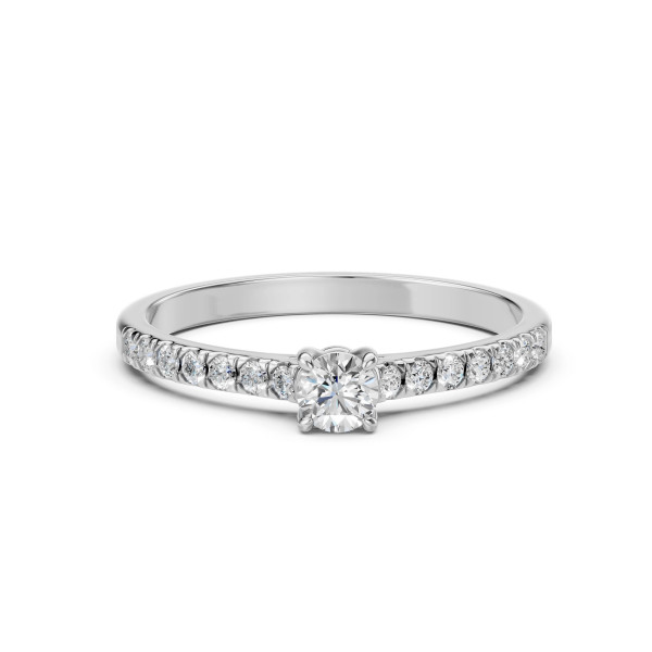 Cara пръстен с диаманти 0.20+0.21 ct – ЗЛАТНО БИЖУ 14К K101-10094W(3.7)/14K