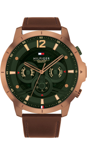 часовник tommy hilfiger 1792207 мъжки тъмнозелен циферблат classicwatches.bg