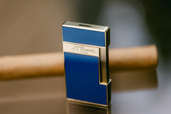 Запалка S.T.Dupont SLIMMY SHINY BLUE LACQUER 28005