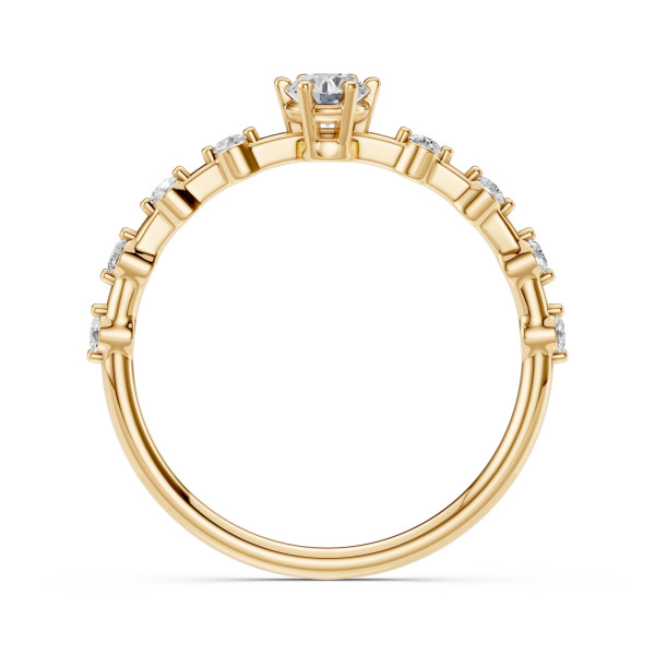 Cara пръстен с диаманти 0.20+0.16 ct – ЗЛАТНО БИЖУ 14К K101-10144Y(3.7)/14K