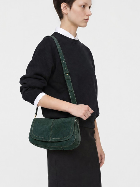 Дамска чанта Gianni Chiarini Helena Round BS 12618 CM-PL-14603 Velvet Green