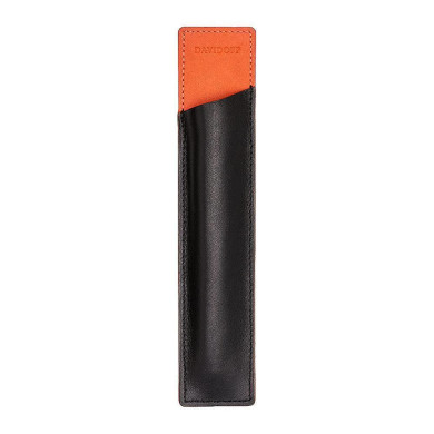 Калъф за две пишещи средства Davidoff Essentials, orange/black