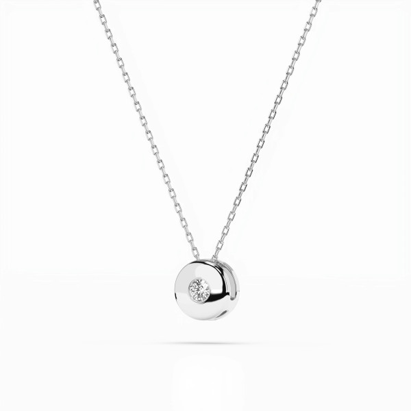 Cara колие с диамант 0.04 ct – ЗЛАТНО БИЖУ 14К K104-10015W(2.2)/14K