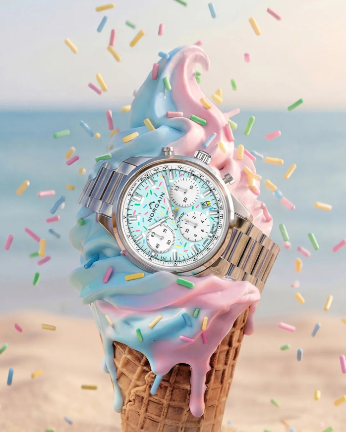 часовник norqain sprinkles дизайн сладолед календар classicwatches.bg