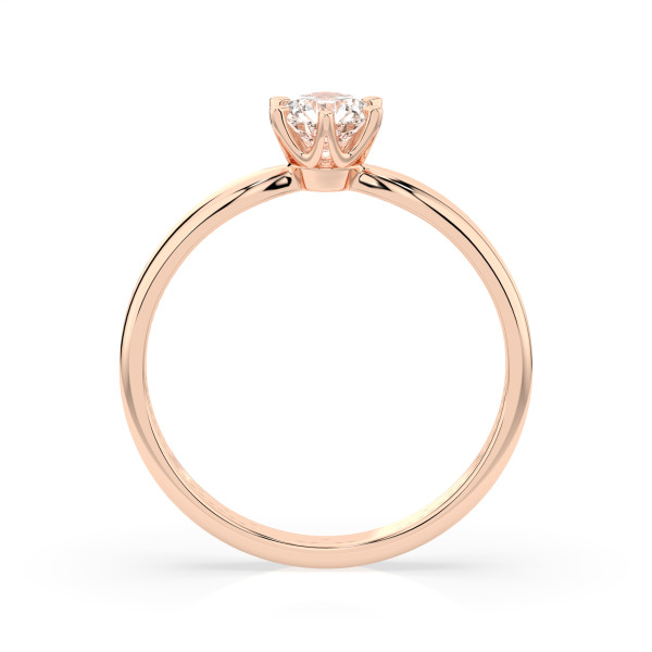 CARA Златен пръстен с диамант 0.35 ct GIA сертификат K101-10040R