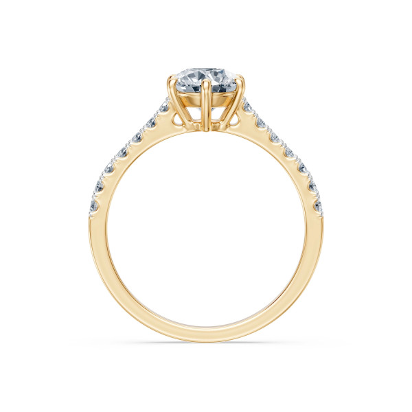 Cara пръстен с диаманти 1.00+0.25 ct – ЗЛАТНО БИЖУ 14К K101-10093Y(6.5)/14K