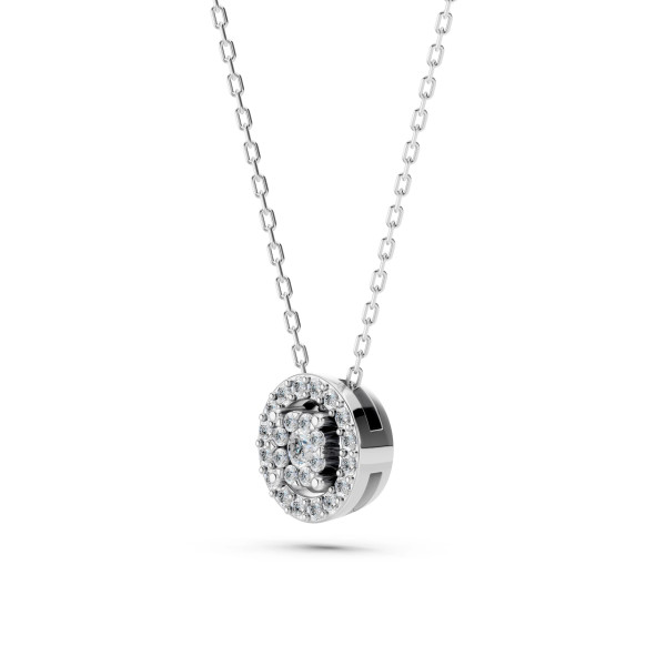 Cara колие с диаманти 0.03+0.11 ct – ЗЛАТНО БИЖУ 14К K104-10002W(2.0)/14K