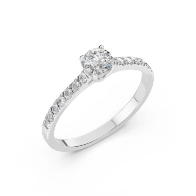 Златен пръстен с диамант CARA 0.50+0.21ct GIA сертификат K101-10094W
