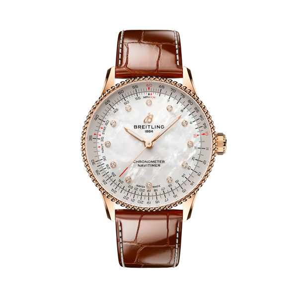 Часовник Breitling R17327211A1P1 Navitimer Automatic 36 от 18К розово злато – classicwatches.bg