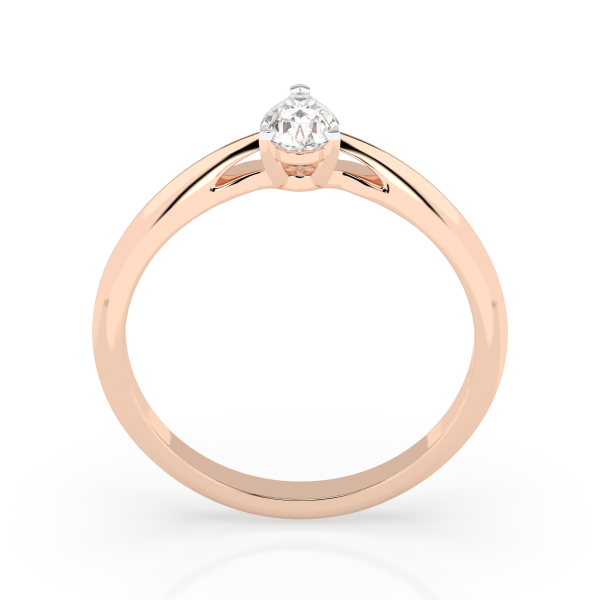 CARA Златен пръстен с диамант 0.30 ct GIA сертификат K101-10190R PAR