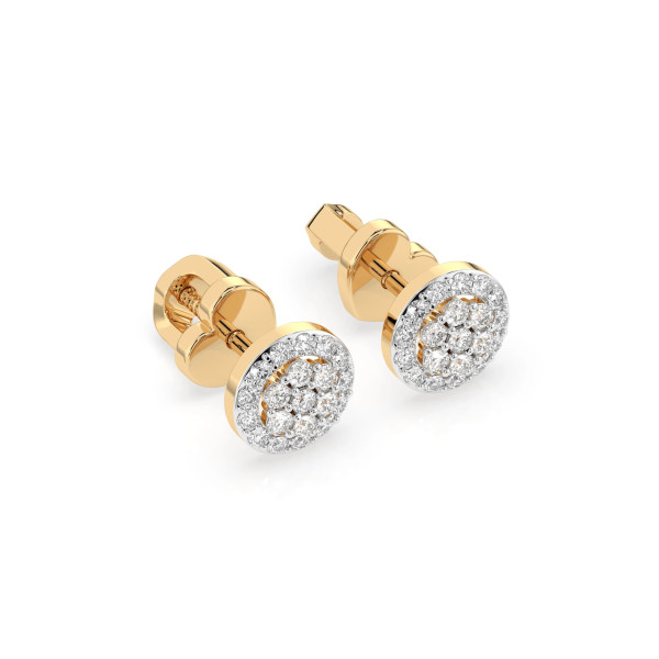 Cara обеци с диаманти 0.16+0.14 ct – ЗЛАТНО БИЖУ 14К K102-10072Y/14K