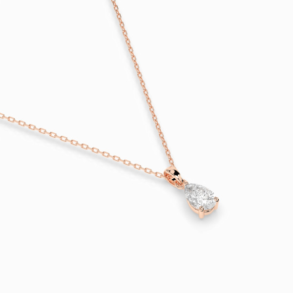 CARA Златно колие с диамант 0,30 ct GIA сертификат K104-10067R PAR