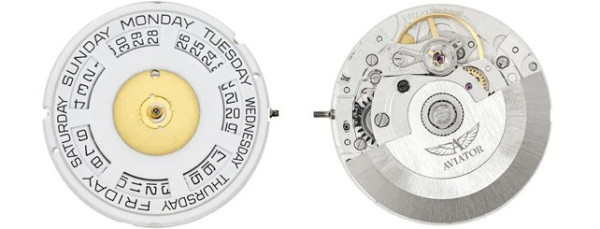 aviator swiss made часовник със сапфир кристал и автоматичен механизъм classicwatches.bg