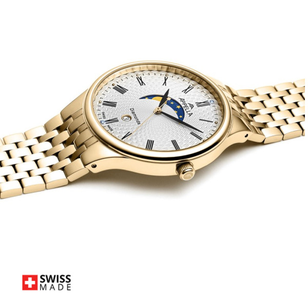 Appella L12002.1133DMQ Swiss Made с индикатор за лунна фаза classicwatches.bg