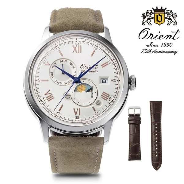 ORIENT SUN AND MOON LIMITED EDITION 41.5MM MEN'S WATCH RA-AK0808S