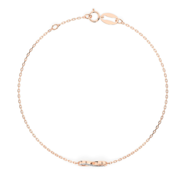 Cara гривна с диаманти 0.05 ct – ЗЛАТНО БИЖУ 14К K105-10009R/14K