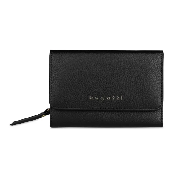 Дамски портфейл Bugatti - Emilia, RFID защита, черен