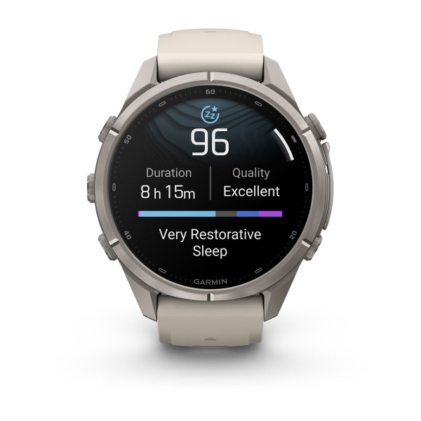 Garmin Fenix 9 Pro Titanium с Fog Grey/Dark Sandstone силиконова каишка 010-04335-86