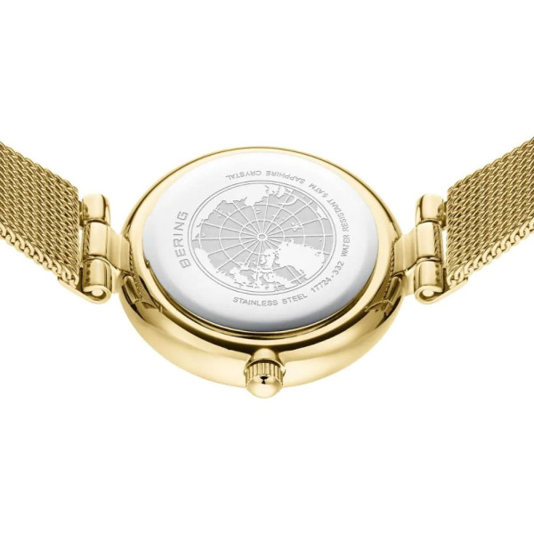 Дамски сет часовник и гривна Bering Diamond Classic 17724-332-GWP