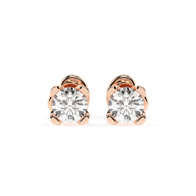 CARA Златни обеци с GIA сертифицирани диаманти K102-10089R