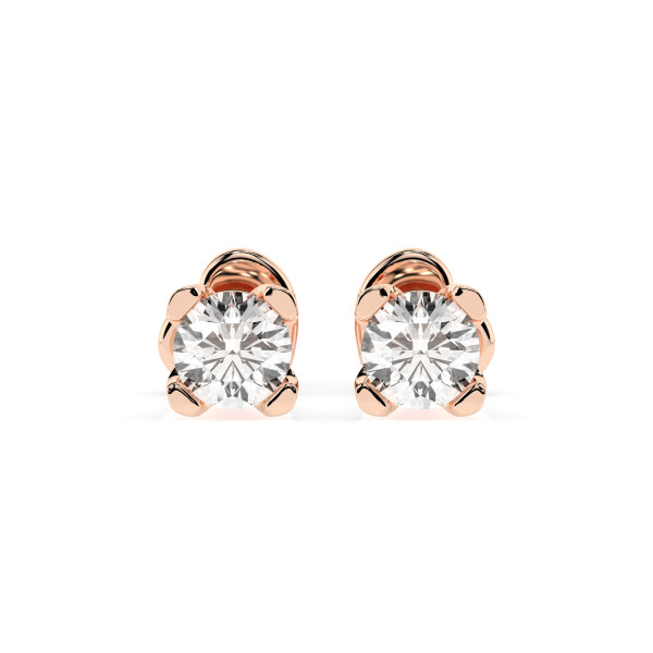 CARA Златни обеци с GIA сертифицирани диаманти K102-10089R
