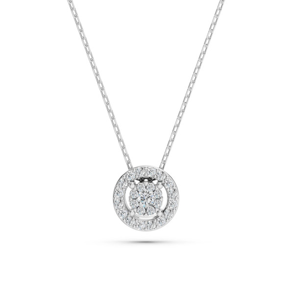 Cara колие с диаманти 0.03+0.11 ct – ЗЛАТНО БИЖУ 14К K104-10002W(2.0)/14K