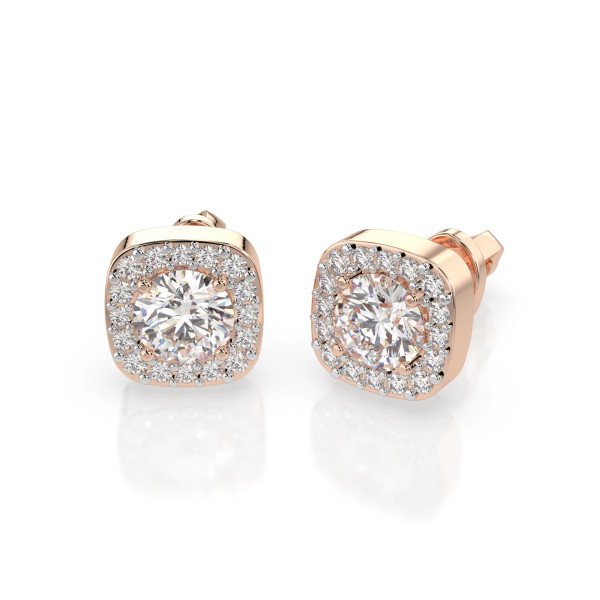 Златно бижу Cara обеци с диаманти 0.80+0.20 ct GIA сертификат K102-10152R